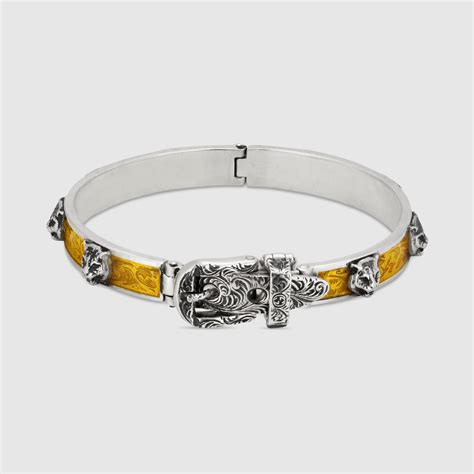 gucci garden bracelet in silver|Gucci silver bracelet for men.